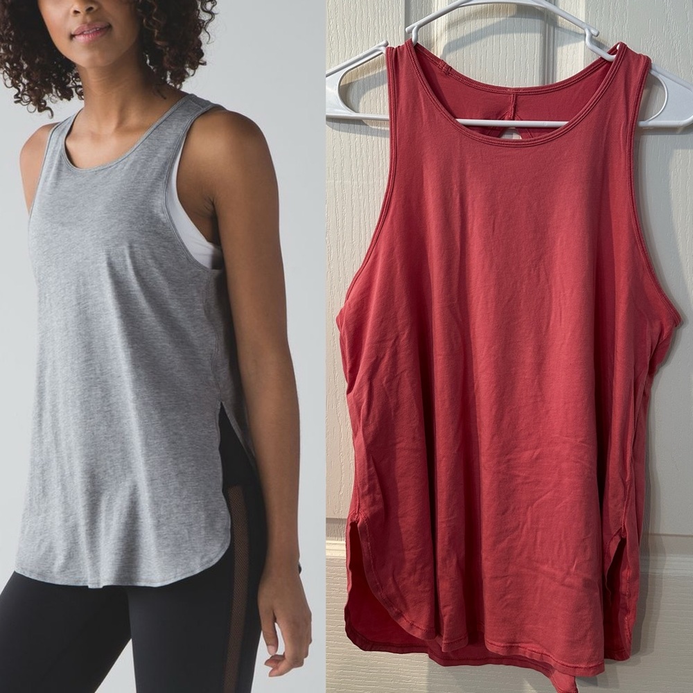 Coral Lululemon Cruiser Tank Size 8